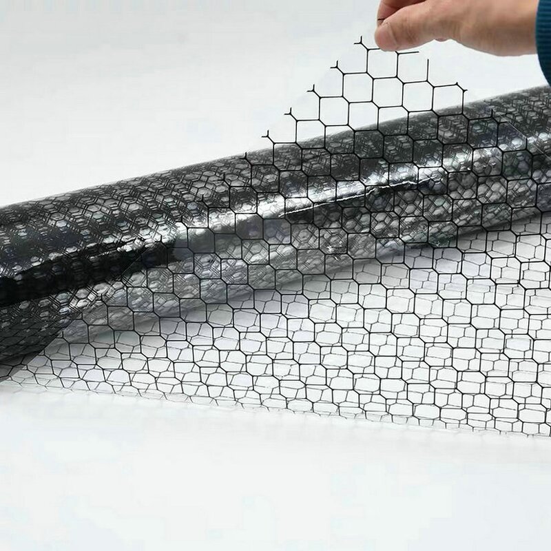 Anti Static ESD PVC Grid Curtain Manufacturer - 0.3mm Transparent Black for Factory Use