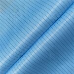 Antistatic ESD Fabric Manufacturer - Factory Supply 150meters 5mm Stripe Industrial Cleanroom