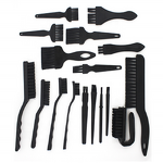 Anti Static Brush Manufacturer - Straight Handle L Size 1 Row Bristle 12 Holes Length 170mm