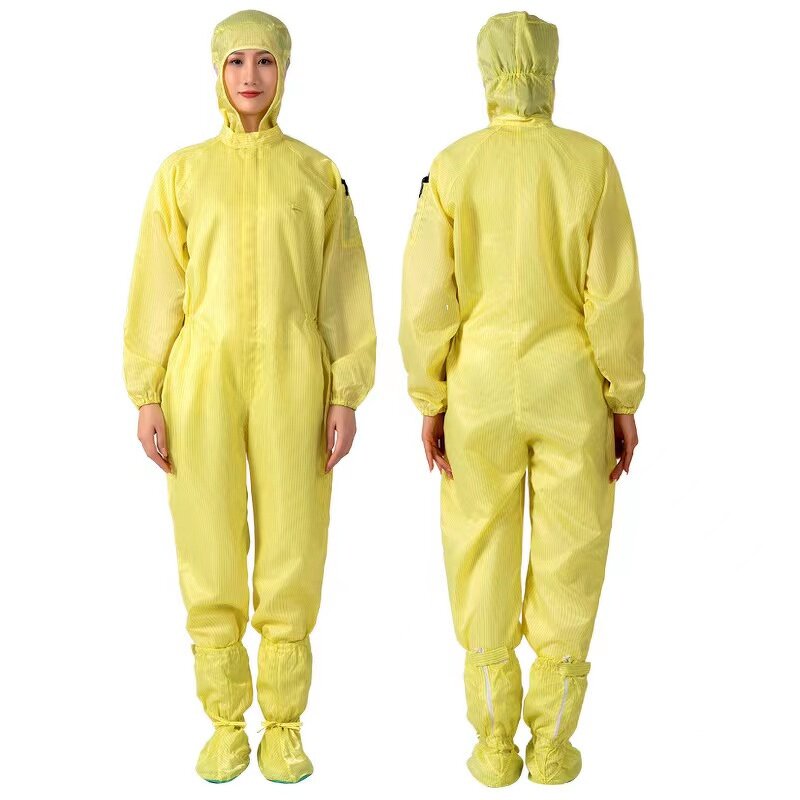 Antistatic Clothing ESD Smock Manufacturer - Pink White Yellow Anti Static Cleanroom for Phone Refurbish