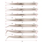 Vetus Tweezer Manufacturer - 71 Made in Korea Dark Brown Eyebrow Extension Safety Product