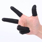 Black Non-Slip Antistatic Latex Finger Stall Manufacturer - Esd Protective for Soldering