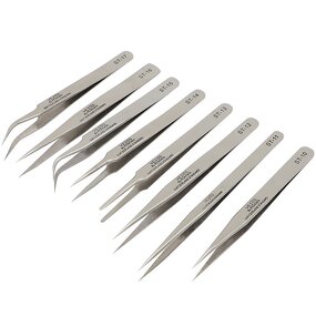 VETUS ESD Curved Tweezers Manufacturer - Genuine Ultra Anti-Magnetic Stainless Steel Safety Product
