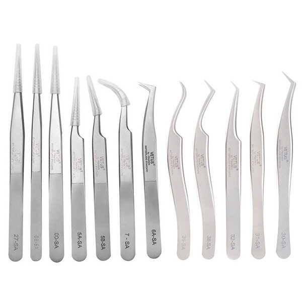 Industrial Tweezers Manufacturer - ST-16 125mm VETUS