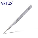 Precision Tweezers Manufacturer - At a Loss Stainless Steel Curved Double Date Gold - 45 Slim Foot Eyelash Extension Mascara
