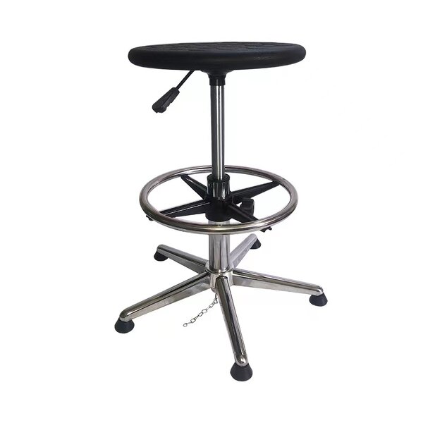 ESD Laboratory Chair Manufacturer - Industrial Furniture Anti-static with Foot-ring Polyurethane Cleanroom Lab