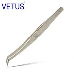Precision Tweezers Manufacturer - At a Loss Stainless Steel Curved Double Date Gold - 45 Slim Foot Eyelash Extension Mascara