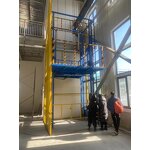 Electric Cargo Lift Platform - for Warehouses with Gear & Bearing Drive