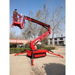 Small Hydraulic Trailer Knuckle Boom Lift - 10-22m Tracked Automatic Leveling