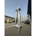Outdoor Hydraulic Ladder Lift - 4m-10m Single Mast Aluminum Alloy