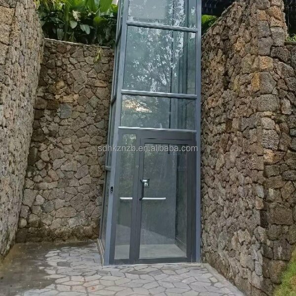 Outdoor Hydraulic Residential Home Elevator - 2-4 Stories Automatic Door