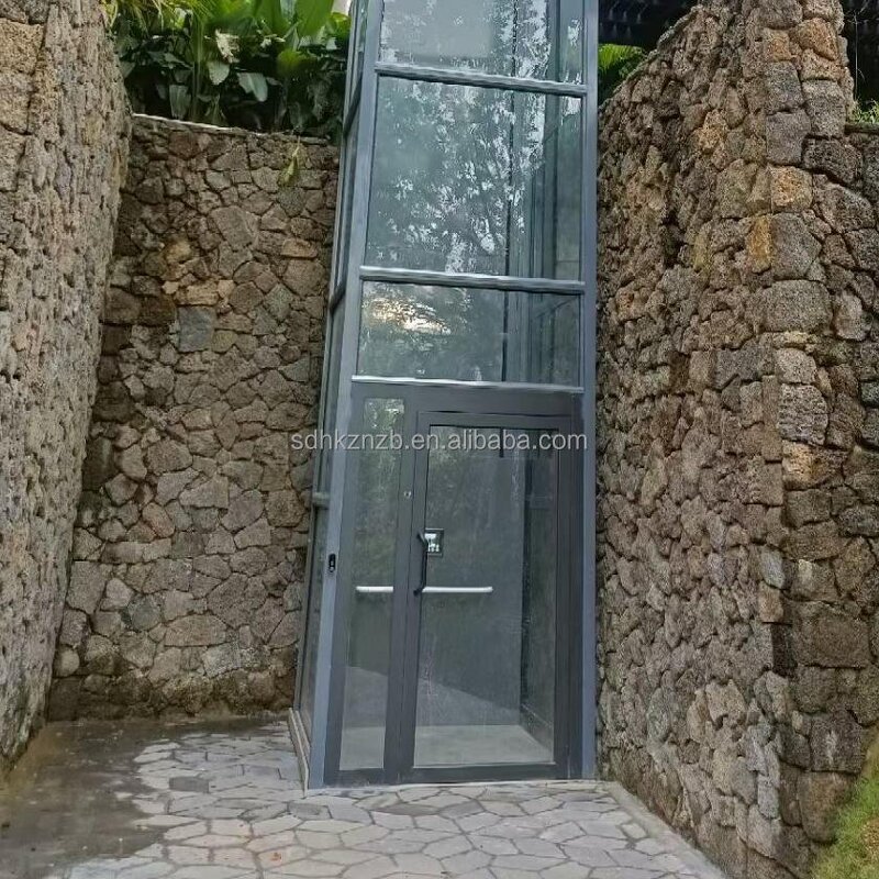 Outdoor Hydraulic Residential Home Elevator - 2-4 Stories Automatic Door