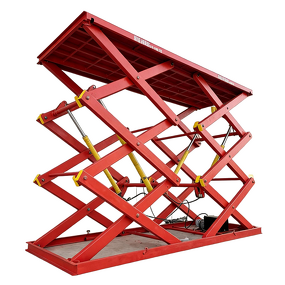 Fixed Scissor Lift Platform - Stationary with Four-Wheel Support