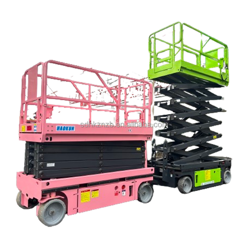 Electric Scissor Forklift - Fast Charging Hydraulic Buffering 8 Hours Range