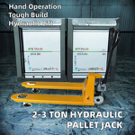Manual Hydraulic Pallet Truck - 5 Tons with Nylon Wheels All-Terrain