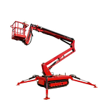 Small Hydraulic Trailer Knuckle Boom Lift - 10-22m Tracked Automatic Leveling