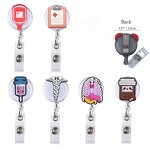 Custom Medical Nurse Badge Reel - Stethoscope Heart RN Retractable Accessories
