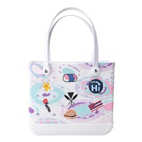 Tote Small Shopping Basket Charms - for Clog Bog Bag with Holes Beach