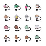 8mm Silicone Drinking Straw Charms - Superstar Designs for Tumblers