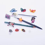 Pencil Toppers Covers - PVC Charms for Drinking Straw DIY Decoration Gift