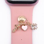 Stainless Steel Watch Strap Decoration - Metal Stud Slider Charm Luxury