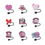 8mm Silicone Drinking Straw Charms - Superstar Designs for Tumblers