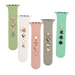 Stainless Steel Watch Strap Decoration - Metal Stud Slider Charm Luxury