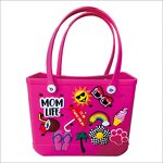 Large Size Shoes Charm - Waterproof Washable Pink Black Leopard Bog Bag