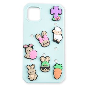 Custom Clog Charm Phone Case - Silicone New Design for 16 Pro Max