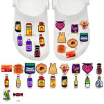 Cartoon Jelly Sneaker Charms - Plastic Shoe Decoration Pendants & Shoe Lace Accessories