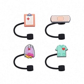 Medical Tumbler Straw Topper - Custom Design Charm for Nurse Gift