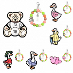 Cartoon Animal Silicone Beads - Easter Valentine Mix Baby Teething for Pen