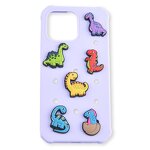DIY Multi Color Silicone Phone Cases - for iPhone 11-17 Holds Clog Charms