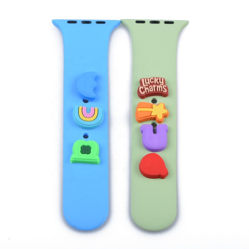 PVC Watch Decoration Charms - Metal Leg Nails for Iwatch Sport Strap