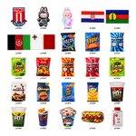 PVC British Food Shoe Charms - Wholesale Snacks Decoration for England