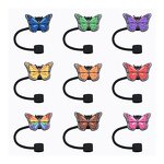 8mm Silicone Drinking Straw Charms - Superstar Designs for Tumblers