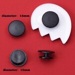 Plastic Clog Button - Transparent Shoe Charm Back Button for DIY