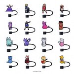 Straw Toppers Festival - Peso Pluma Karol g Bunny Luck Charm Sealing