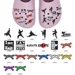 Taekwondo Karate Shoe Decorations - Soft Plastic Buckle with Hole Design