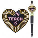 Custom Book Pen Charms - Silicone Bead Teacher Focal Beads for Pen Making