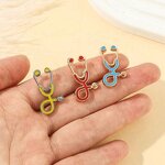 Hospital Hat Pin Badges - Designer Enamel Auscultator Nurse Doctor Brooch