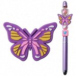 Cartoon LIP Butterfly Silicone Beads - BPA Free Character Focal Beads for Pens
