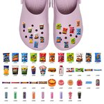 PVC British Food Shoe Charms - Wholesale Snacks Decoration for England