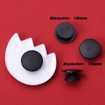 Plastic Clog Button - Transparent Shoe Charm Back Button for DIY