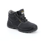 Unisex Work Boots - Slip-Resistant Steel Toe Puncture-Proof Genuine Leather