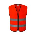 ANSI Class 2 Hi Vis Vest - LED Flash Customized Logo Adjustable Fit