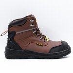 Men's Steel Toe Safety Boots - Sports Style High-Top Leather with Steel Sole