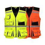 High Visibility Safety Jacket - Breathable Mesh Reflective Customizable