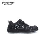 Men's Steel Toe Boots - Low Cut Sports Soft Leather Microfiber Suede Anti-Slip