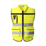 High Visibility Reflective Jacket - Multi-Pockets Traffic Customizable